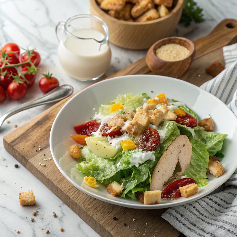 Caesar Salad with Homemade Dressing