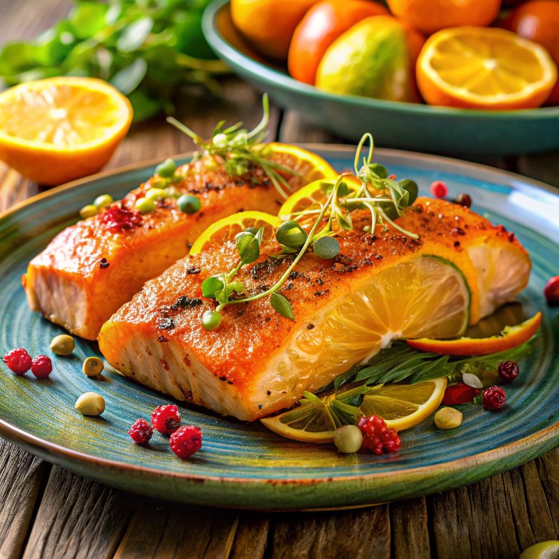 Caribbean Spiced Salmon with Citrus Zest