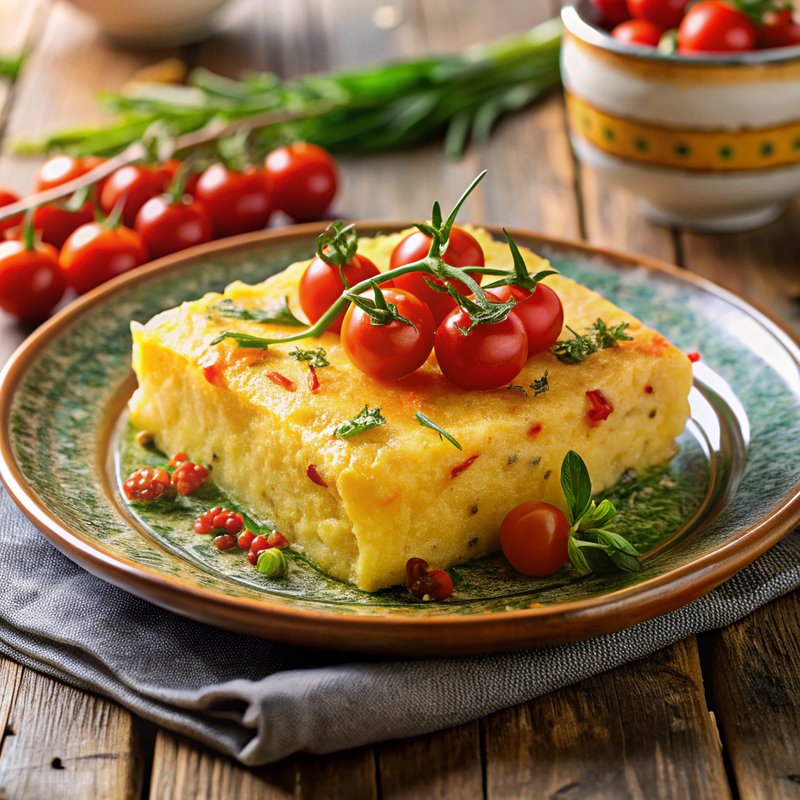 Cheesy Polenta Bake