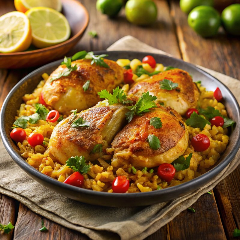 Spicy Spanish Chicken and Rice