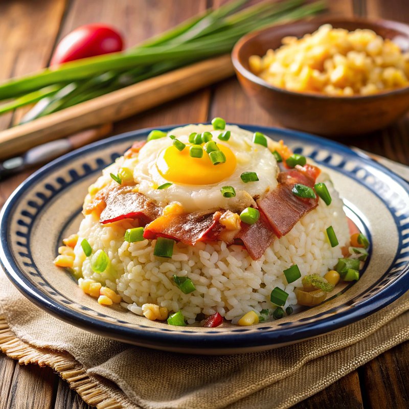 Chinese-Style Bacon and Egg Fried Rice