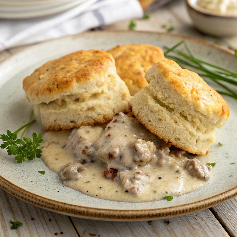 Classic Southern Biscuits and Gravy