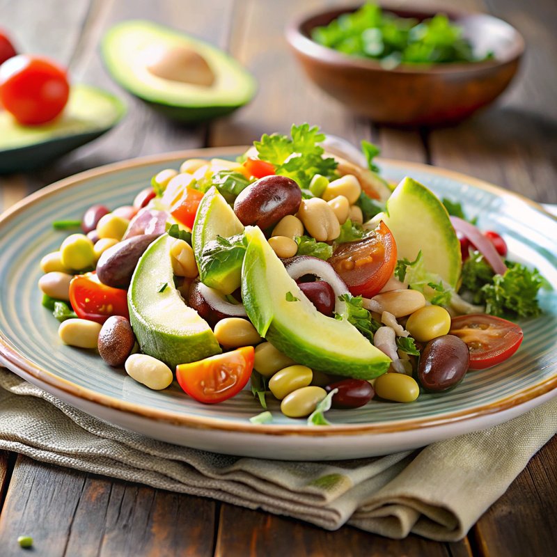Creamy Avocado and Bean Salad