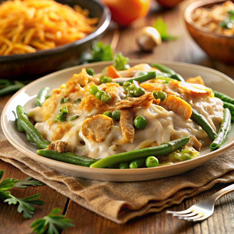 Creamy Turkey and Green Bean Casserole