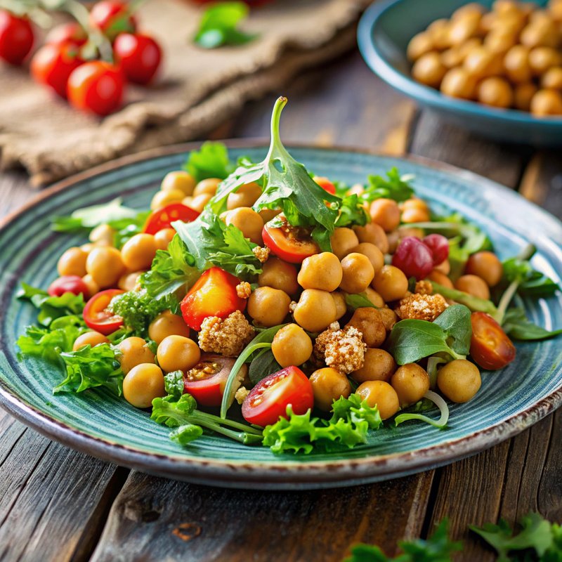 Crispy Chickpea Salad