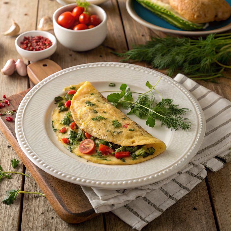 Garden Vegetable Omelette