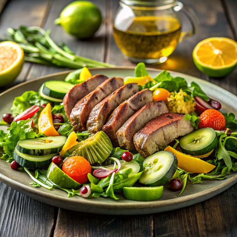 Grilled Steak Salad with Avocado and Citrus Vinaigrette