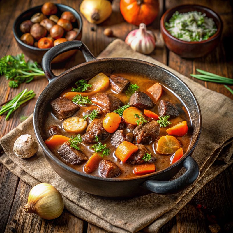 Hearty Beef and Mushroom Stew