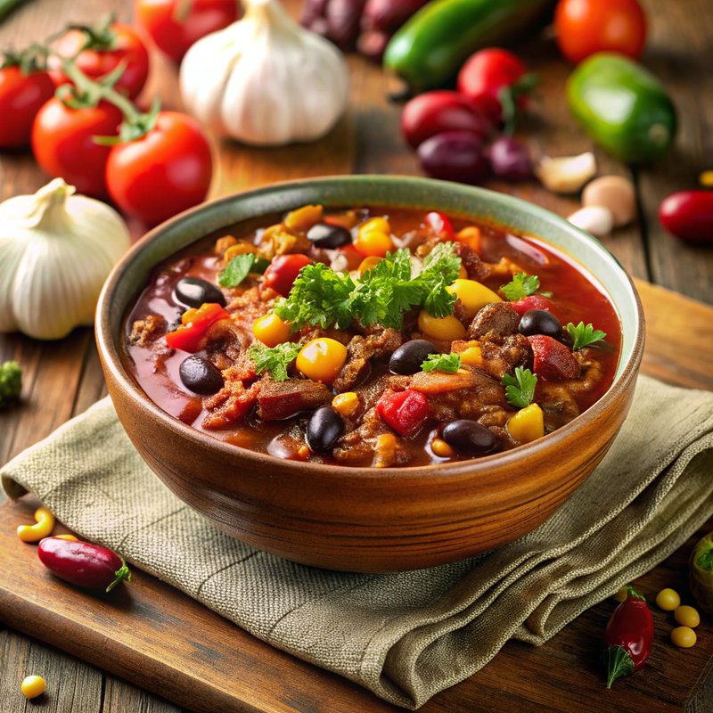 Hearty Turkey Chili with Black Beans and Corn