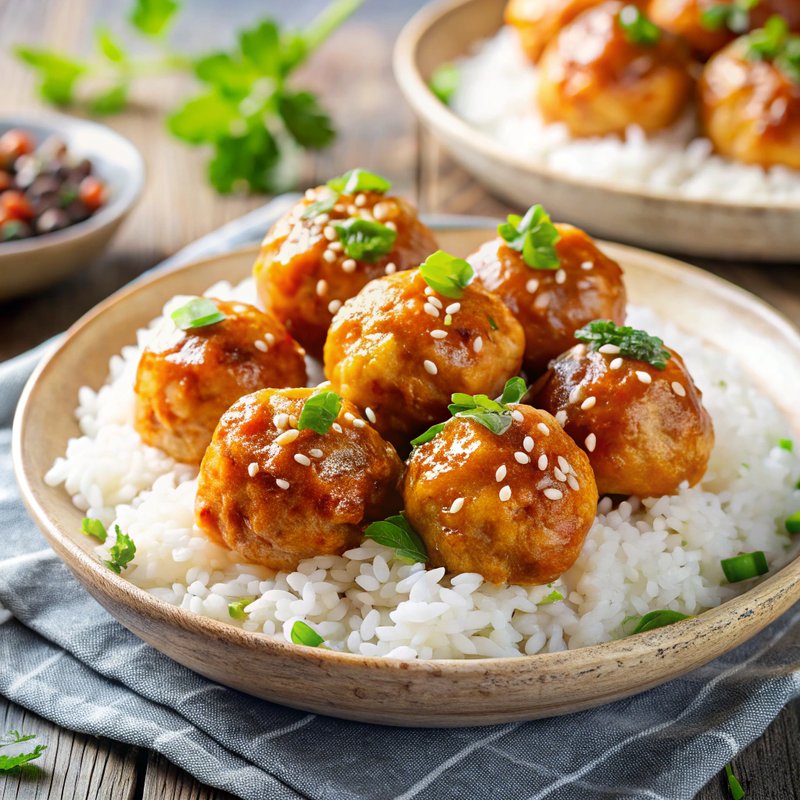 Sweet & Hot Chicken Meatballs (Maili's Meatballs)