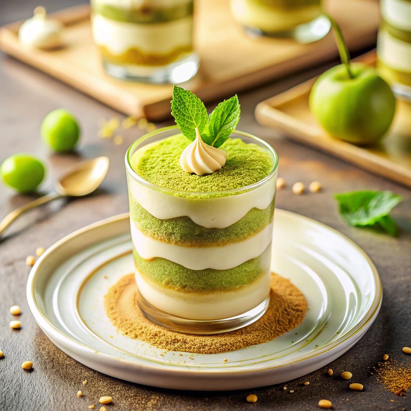 Matcha Tiramisu with White Chocolate