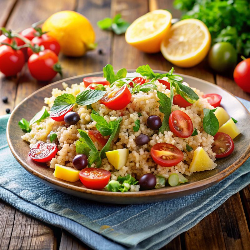 Mediterranean Quinoa Salad with Lemon Vinaigrette