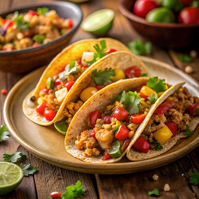 Mexican Quinoa Chicken Tacos