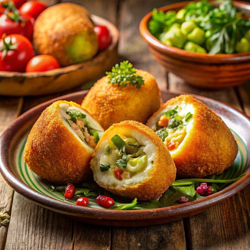 Modified Papa Rellena: Stuffed Peruvian Potato Delight