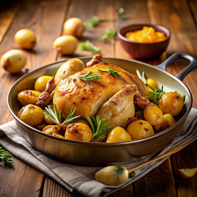 One-Pan Chicken With Golden Potatoes