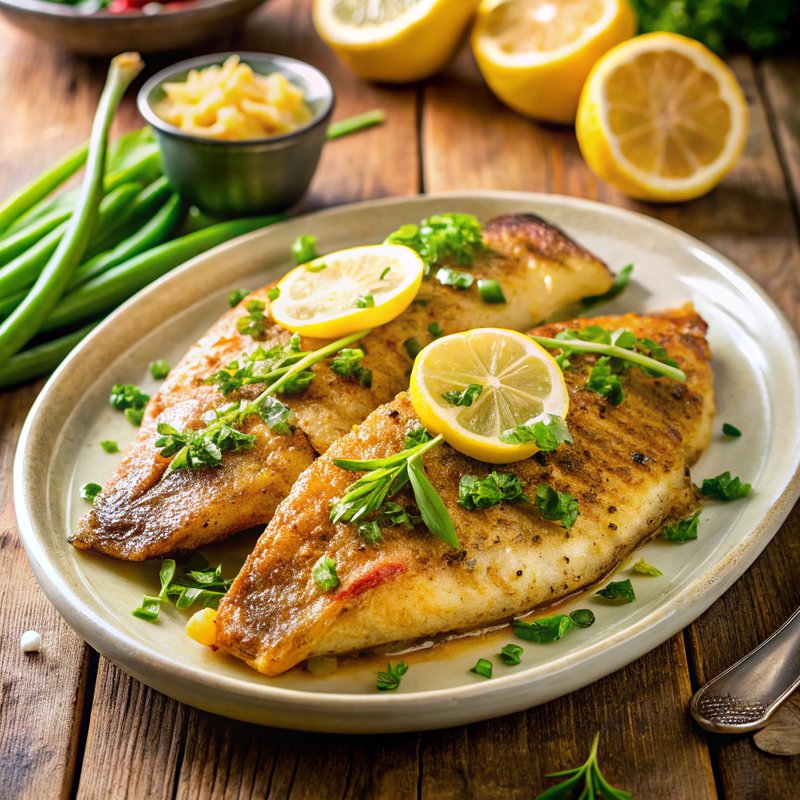 Pan-Seared Spicy Tilapia with Lemon Butter