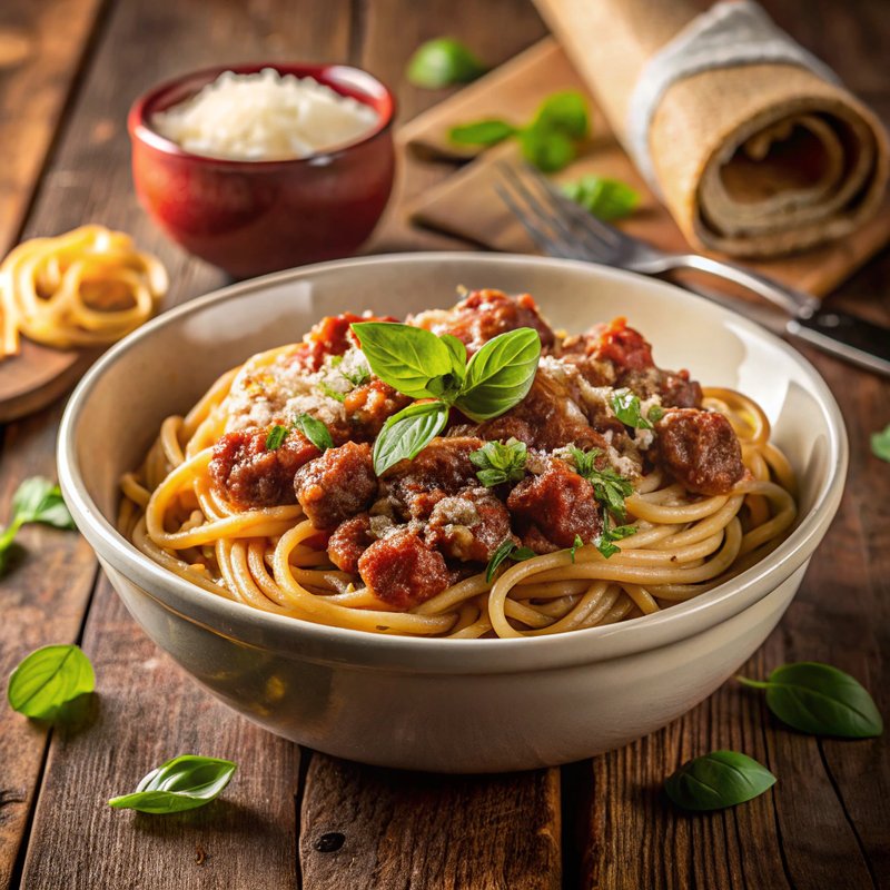 Rich and Meaty One-Pot Linguini
