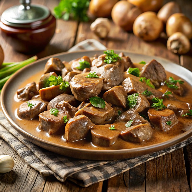 Savory Beef Tips in Mushroom Gravy
