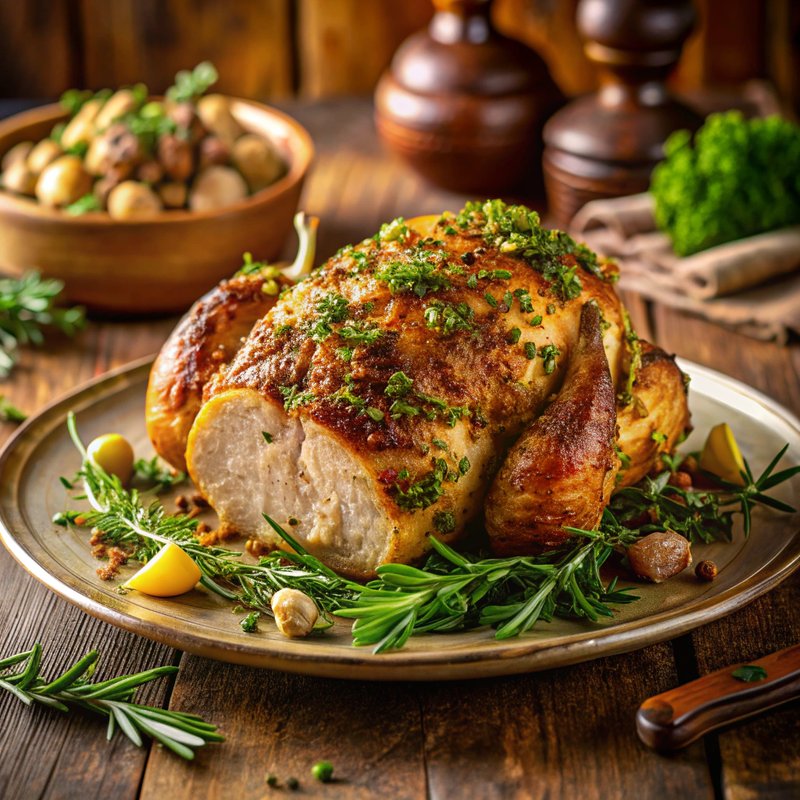 Savory Herb-Crusted Roast Chicken