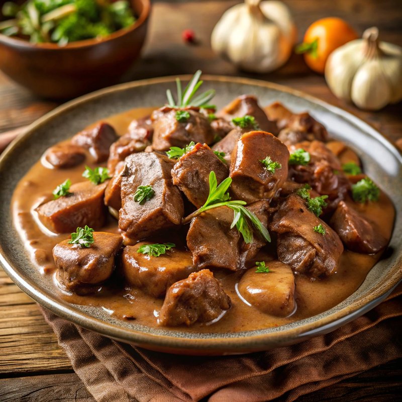 Savory Slow Cooker Beef Tips with Mushroom Gravy
