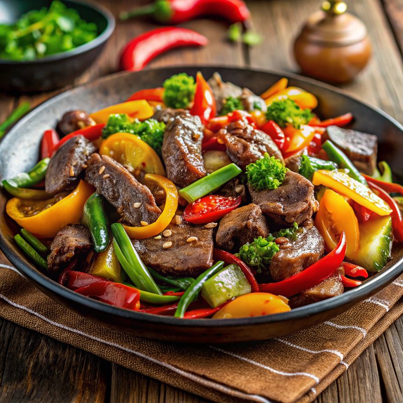 Sizzling Beef Stir-Fry with Colorful Vegetables