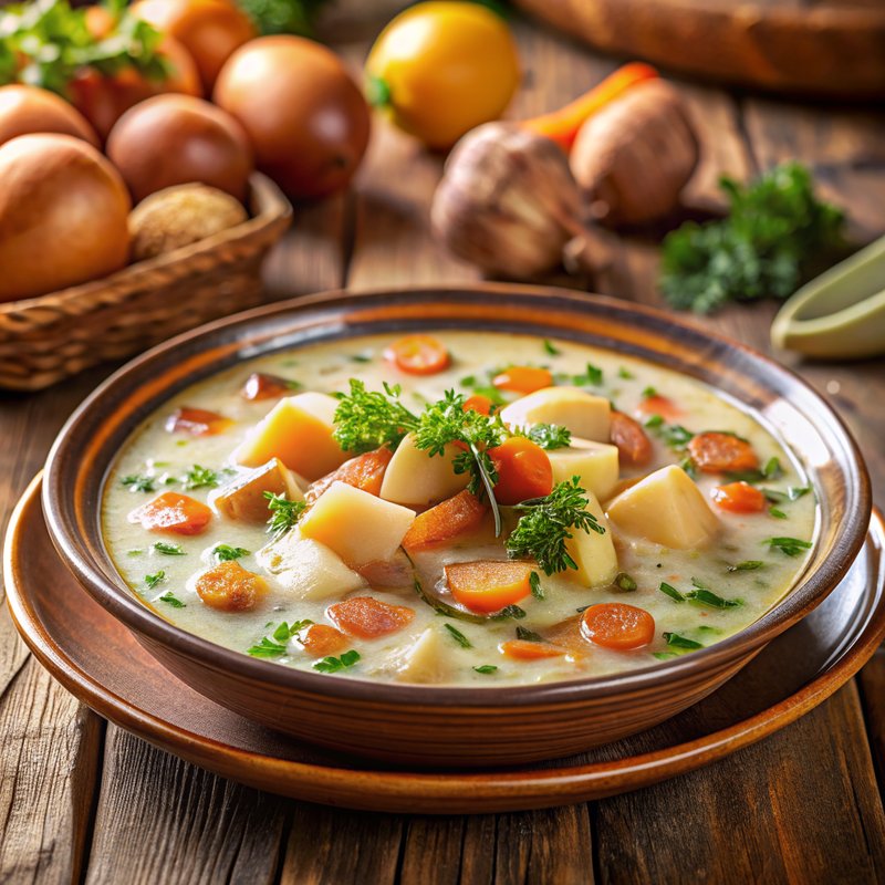 Traditional Bosnian Begova Čorba (Bey's Soup)