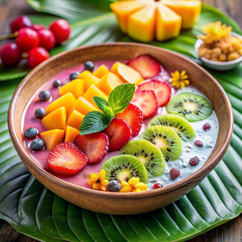 Tropical Fruit Smoothie Bowl