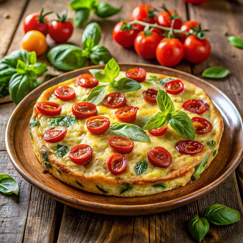 Tuscan Tomato Basil Frittata