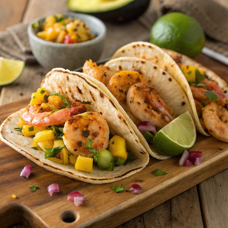 Zesty Shrimp Tacos with Mango Salsa